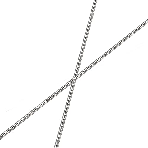 HiPicco M2 x 250mm Fully Threaded Rod & Studs, 304 Stainless Steel Right Hand Threads Rods, M2-0.4 Thread Pitch for Anchor Bolts, Clamps, Hangers and U-Bolts 2 Pack