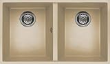 ELLECI LKQ35095BSO | Lavello sottopiano KERATEK QUADRA 350 BSO | Colore : Champagne