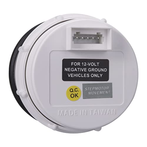 Motor Meter Racing Clock Meter Gauge - 2-1/16" 52Mm With Red Needle - White Led Backlit 12V - Black Dial - For Car & Truck #TOP3