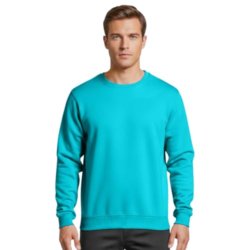 Star and Stripes SMALL SKY BLUE crew neck cotton sweatshirts durable jumpers unisex fitting