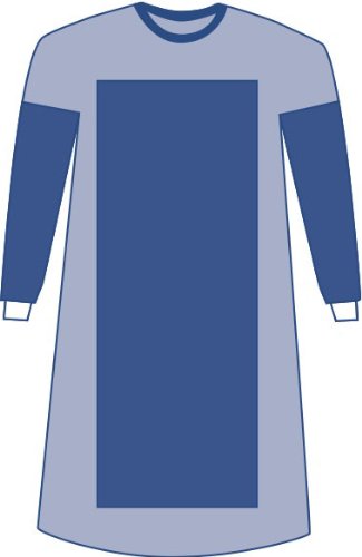 Medline Sirus Poly-Reinforced Extra-Long Surgical Gowns, AAMI Level 4, Size 3XL, Case of 18 Each
