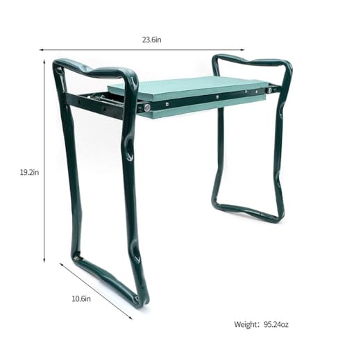 Garden Kneeler Seat Garden Stools Foldable Stool with Tool Bag Pouch EVA Foam Pad Capacity-Protects Your Knees for Gardening(Large-23.6" x 10.6" x 19.3") Tool kit(wh000005) - Image 4