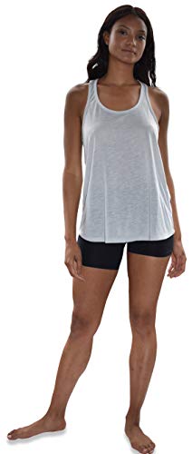 Women's Everyday Flowy Burnout Slub Racer Back Active Workout Tank Tops- 10 Pack3