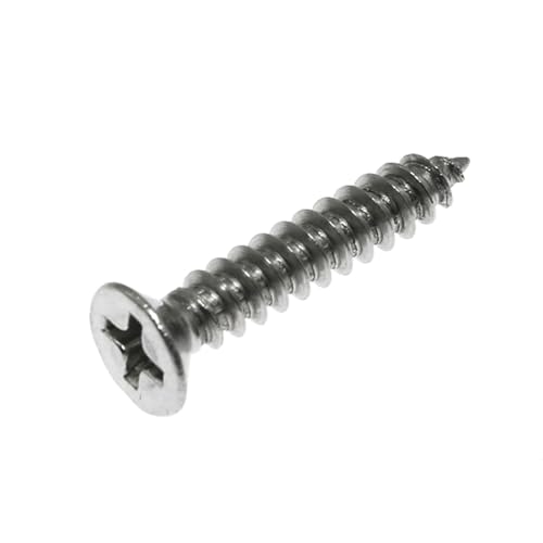 Maxmoral 100PCS Wood Screws Flat Head Self Tapping Screws 7 x 7/8