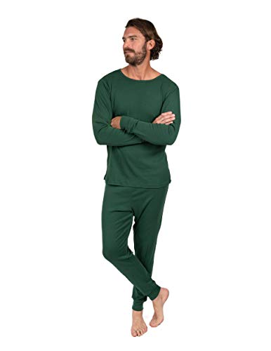 Leveret Mens Pajamas Solid Colors 2 Piece Pajama Set 100% Cotton (Size Small-XX-Large)