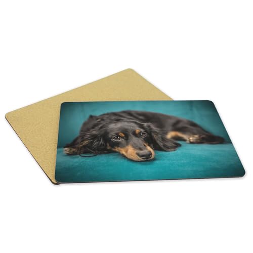 Set de table corgi en liège grand format lot de 4 napperons souples pour repas - 5