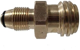 RCK Sales Propane LP Tank Adapter Inside Threads POL to Outside Threads QCC1 All Brass
