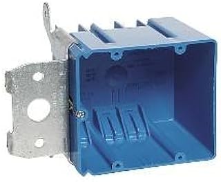 Carlon Lamson & Sessons B234ADJC Two Gang Blue PVC Adjustable New/Old Work Outlet Box