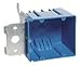 Carlon Lamson & Sessons B234ADJC Two Gang Blue PVC Adjustable New/Old Work Outlet Box