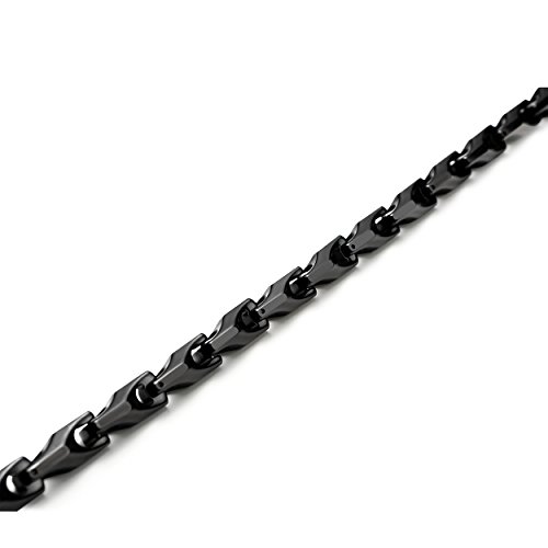 Urban Jewelry Unique Astro Snake 22 Inches Men's Tungsten Golden Toned or Silver Link Necklace Chain (Heavy, Solid)4