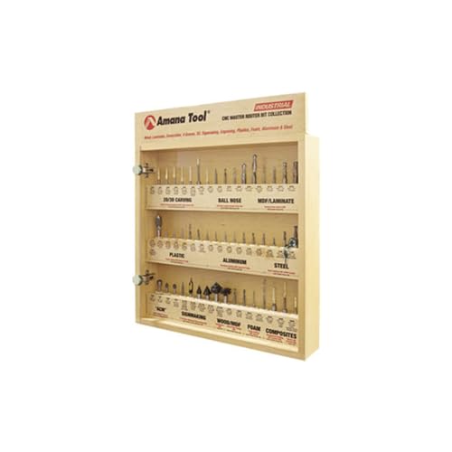Amana Tool - AMS-CNC-58 - Master CNC Router Bit Collection, 58-Pcs