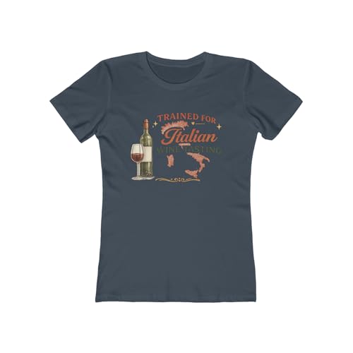 Trained for Italian Wine Tasting T-Shirt – Italy Wine Lover Shirt, Vineyard Travel Tee, Sommelier Shirt, Tuscany Wine Gift