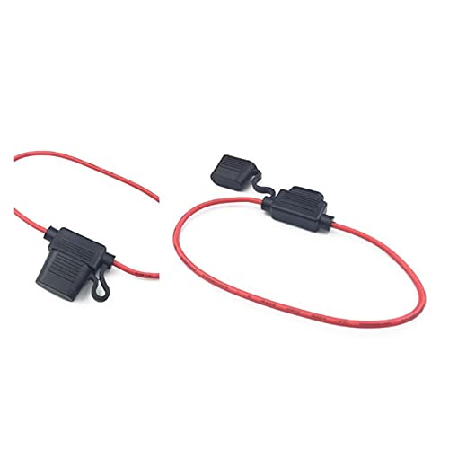 Portafusibles en línea impermeable para fusible de hoja pequeño con cable automotriz 16 AWG 5
