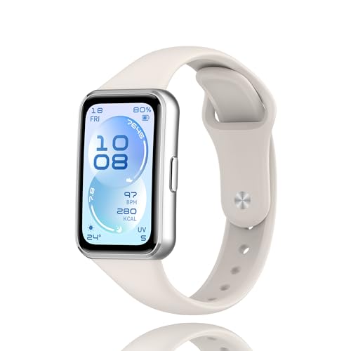[MELEJIA] For HUAWEI Band 11 / HUAWEI Band 11 Pro �o���h �����x���g �ւ��x���g �V���R���� �ʋC�� �_�炩�� �h�� �y�� ���߉\ ��t�ȒP �j�����p (�I�t�z���C�g)
