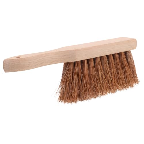 BAZEITFLOW Brosse de Nettoyage Cheminée à Manche Ergonomique Balayette Polyvalente pour Foyer Jardin et Comptoir de Cuisine Outil Résistant pour Cendres et Poussières