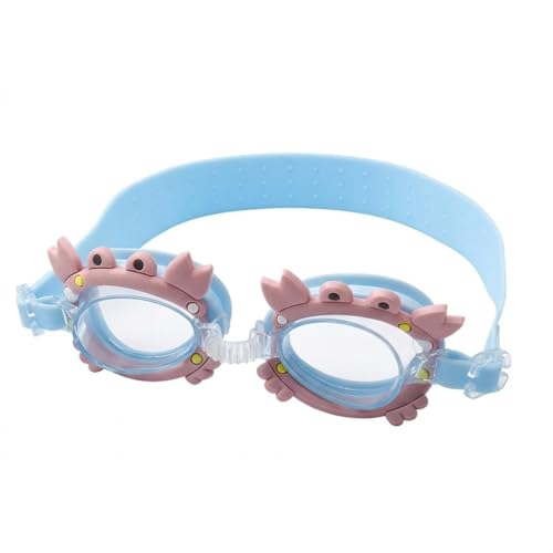 Image of BURNLAB Swimming Goggles for Kids, Clear Vision Pool Goggles for Boys & Girls, Easy Adjustable Strap (Crab)