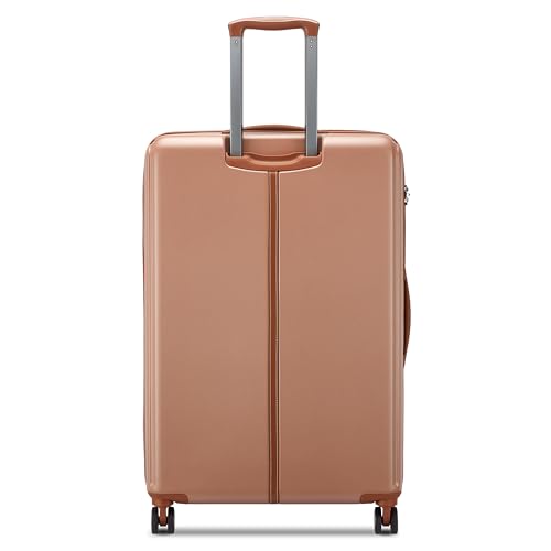 Image of DELSEY PARIS Bianca 76 cms Large Check-in ABS /Polycarbonate Hard Sided 8 Wheels and Expandable Spinner Suitcase /Trolley Bag for Travel with TSA Lock- Mocha