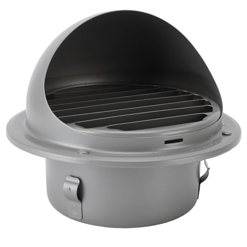 Cubierta de ventilación de pared Zerodis de acero inoxidable de 3.5 pulgadas redonda con malla