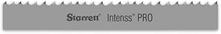 Starrett Intenss Pro Band Saw Blade, Bimetal, Intenss Tooth, Raker Set, Positive Rake, 154″ Length, 1″ Width, 0.035″ Thick, 5-8 TPI