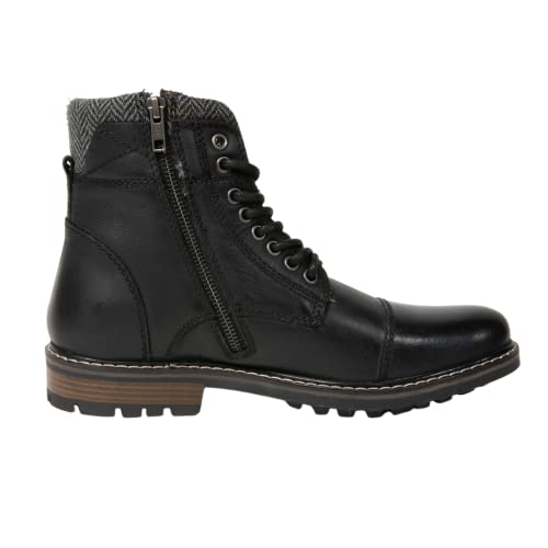 Crevo Men's Camden, Black Leather, 8.5 M US2