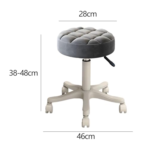 Tabouret réglable en hauteur polyuréthane gris pivotant pour les professionnels - 4