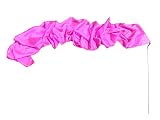 Winged Sirenny 250cm Leggero Nastro Colorato Ginnastica di Seta Naturale, Fluido Streamer da Danza, Dipinti a Mano Bei Colori (Rosa)