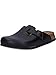Produktbild Birkenstock Boston Leder, Unisex-Erwachsene Clogs, Schwarz (Schwarz), 41 EU