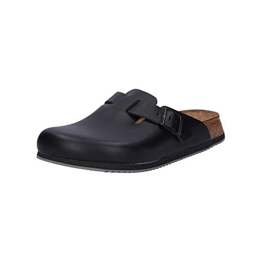 BIRKENSTOCK Superlauf-Arbeitsschuh Naturleder Schwarz Größe 38 - Normales Fußbett, Boston