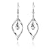 Valentine's Day Gift18k Gold Plated Leaves Shape 925 Sterling Silver Fashion Earrings for Women