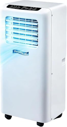 Image of 5000 BTU Portable Air Conditioner 3-in-1 with Dehumidifier and Fan Mode, Cooling for Rooms up to 20 m², 24-Hour Timer, Digital Display, Quiet Operation, (5000btu), (5000BTU)