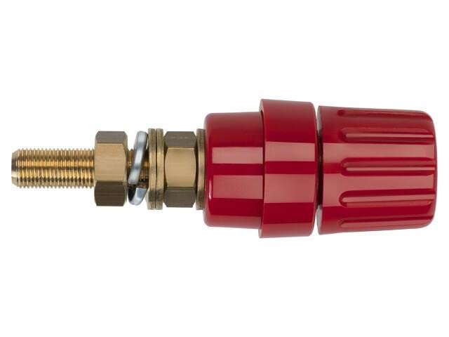 Socle banane 4mm 100A rouge SCHÜT POL 8760 L/RT pour éliminer les surchauffes