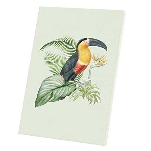 Tableau oiseau tropical pour masquer un mur vide avec style