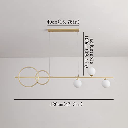 Suspension LED table à manger lustre moderne à intensité variable