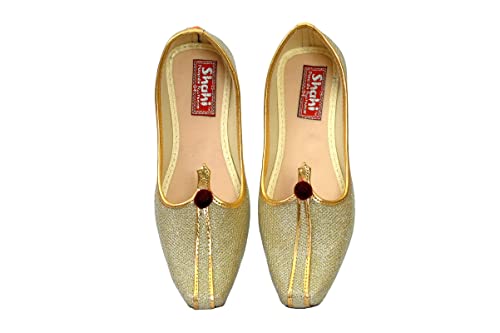 SHAHI PUNJABI FOOTWEAR Kids Golden Punjabi Jutti & Mojari’s Sherwani Look for Boys SHAHI PUNJABI FOOTWEAR Kids Golden Punjabi Jutti & Mojari’s Sherwani Look for Boys
