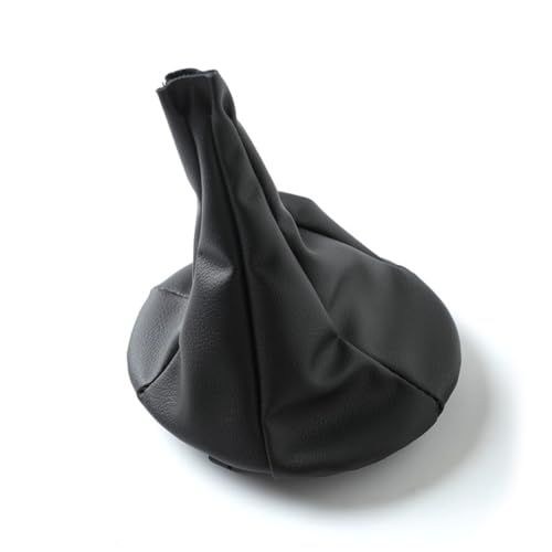 XPEX 1 Pièces Soufflet De Levier De Vitesses, Sac En Cuir Pour Fiat Avec Bague De Retenue Pour Levier De Vitesse De Rechange Voiture pour Fiat Panda 2003-2012 pour Fiat 500 500C 2007-2013(Noir)