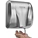 VEVOR Heavy Duty Commercial Hand Dryer, 1300W Automatic High Speed Stainless Steel Warm Wind Hand Blower, 120V Plug in/Hardwired Two Power Options, Compliant for Industry Business Restrooms