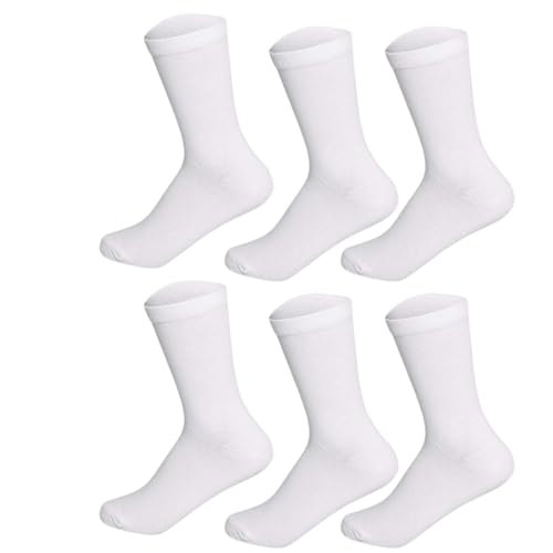 Image of Cozyway Men Cotton Crew Socks Soft Breathable Stretch Free Size Everyday Wear Office Gym Travel With Reinforced Heel Toe Odor Control Comfortable Fit Pack of 8