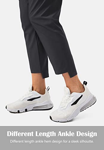 Obla Women's Lightweight Golf Pants With Zipper Pockets High Waisted Casual Track Work Ankle Pants For Women (Black_M) #TOP4