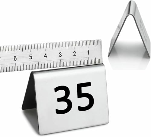 Numéro de table en acier inoxydable élégant et durable pour réception - 2