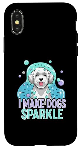 I Make Dogs Sparkle Groomer Dog Washing Pet Stylist �X�}�z�P�[�X iPhone X/XS �p