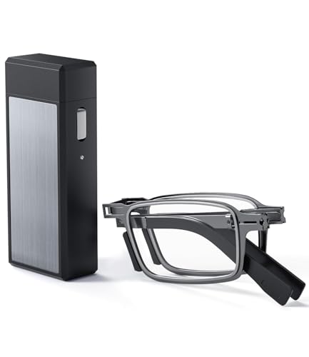 Hubeye Ultra Thin Folding Reading Glasses for Men Blue Light