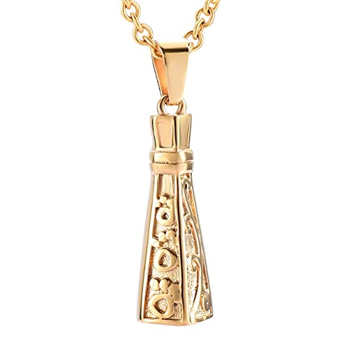 Collier urne pour cendres vigne pendentif commémoratif de crémation