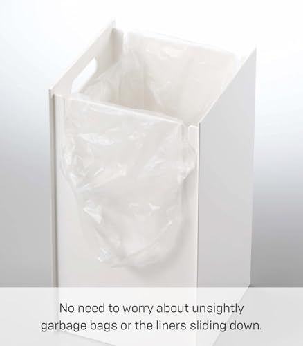 Caneca de Basura YAMAZAKI Home Veil 10 Litros Blanca miniatura 4