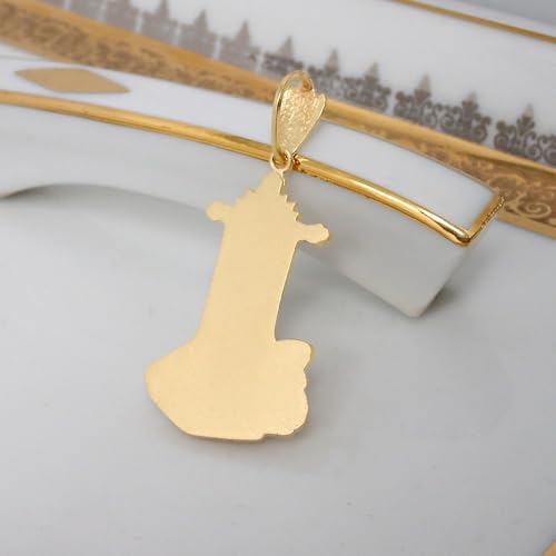 Colgante Virgen de las Angustias Oro 18k 34mm Unisex