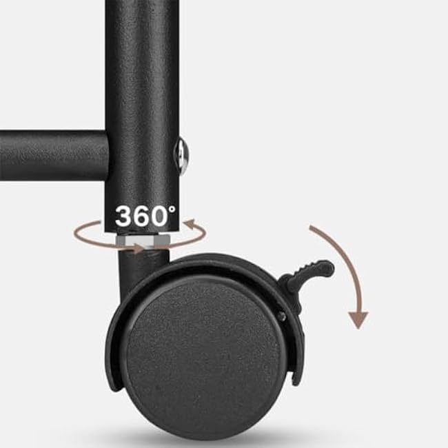 4 Tier Metal Utility Rolling Cart with Wood Top and Pull Out Baskets Kitchen Storage Organizer for Living Room Dining Room and Office-BFbPgEEq