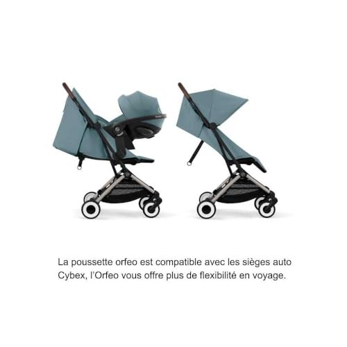 Cybex - Poussette Ultra Compacte Et Confortable - Orfeo - 4 Roues - Stormy Blue - 2