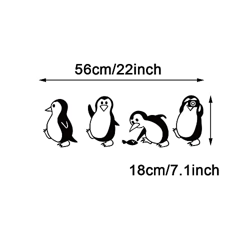 Kaibeiyuan Penguin Wall Stickers Decal Removable Art Murals Home Background Decoration For Bedroom Classroom Living Room Office Gym #TOP1