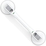 TOIYSYY Suction Cup Grab Bar - Tool-Free Bathroom Safety Snap-On Splicing Handle, 331LBS Load Capacity, Non-Slip Silicone Grip, Renter-Friendly, Easy Assembly for Bathtub/Shower/Toilet