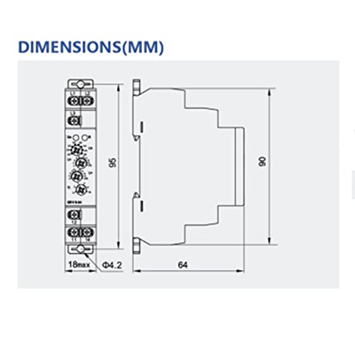 Lnkwel 3-Phase Voltage Monitoring Relay Grv8-03 M460 Phase Failure Protection #TOP7