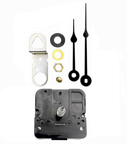 Takane National Artcraft Clock Movement Kit Quartz Mechanism - Fits Clock Face Thickness Up to 5/16